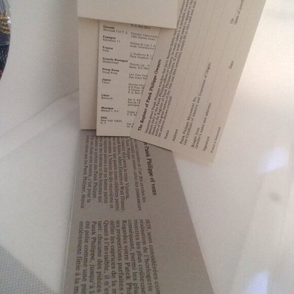 Patek Philippe  Certificate of Origin & Booklets, Reference 4183, - Picture 10 of 10